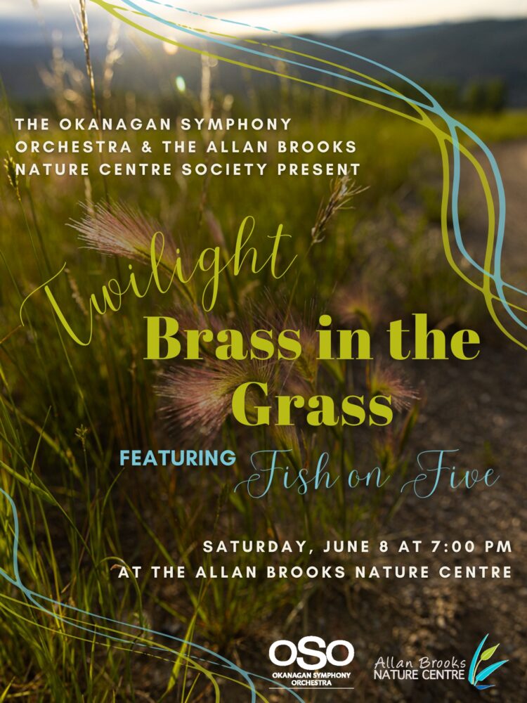 Poster of the Twilight Brass in Grass Concert at the Allan Brooks Nature Centre